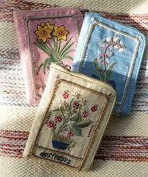 Port（ポート）の「【 Port / ポート 】 ボタニカル刺繍 フラグメントケース（ポーチ）」