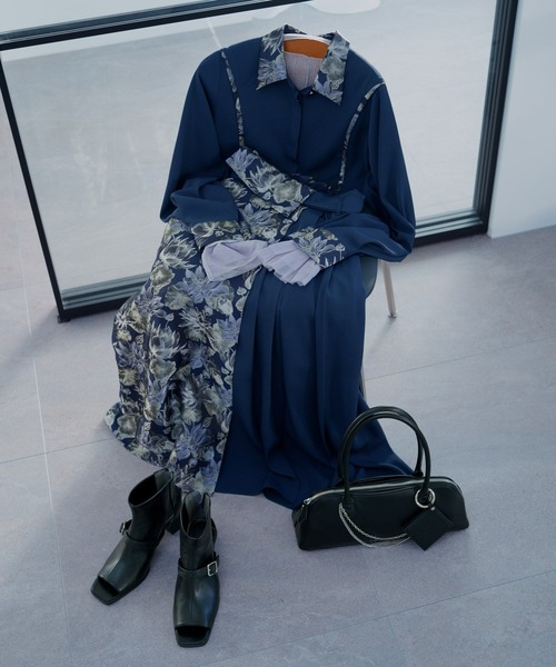 HARE（ハレ）の「アートジャガードキリカエスカート(HARE)（スカート・レディース・ネイビー/グリーン/パープル・FREE/LARGE）」の4枚目の写真