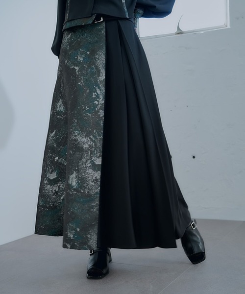 HARE（ハレ）の「アートジャガードキリカエスカート(HARE)（スカート・レディース・ネイビー/グリーン/パープル・FREE/LARGE）」の14枚目の写真