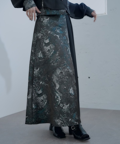 HARE（ハレ）の「アートジャガードキリカエスカート(HARE)（スカート・レディース・ネイビー/グリーン/パープル・FREE/LARGE）」の15枚目の写真