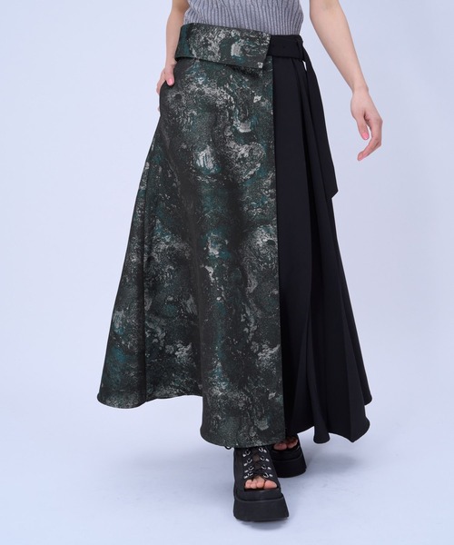 HARE（ハレ）の「アートジャガードキリカエスカート(HARE)（スカート・レディース・ネイビー/グリーン/パープル・FREE/LARGE）」の18枚目の写真
