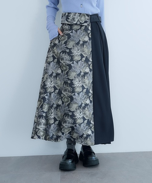 HARE（ハレ）の「アートジャガードキリカエスカート(HARE)（スカート・レディース・ネイビー/グリーン/パープル・FREE/LARGE）」の20枚目の写真