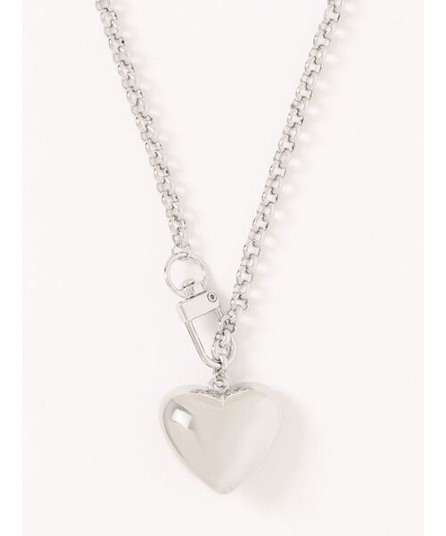 jouetie（ジュエティ）の「ハートチェーンネックレス（ネックレス・レディース・シルバー・FREE）」の4枚目の写真