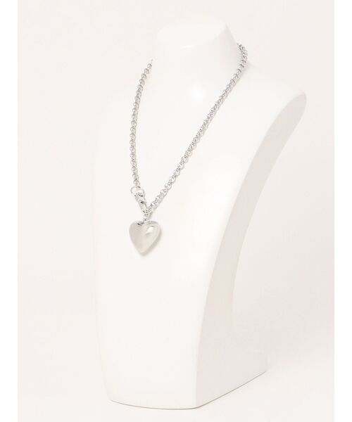 jouetie（ジュエティ）の「ハートチェーンネックレス（ネックレス・レディース・シルバー・FREE）」の5枚目の写真