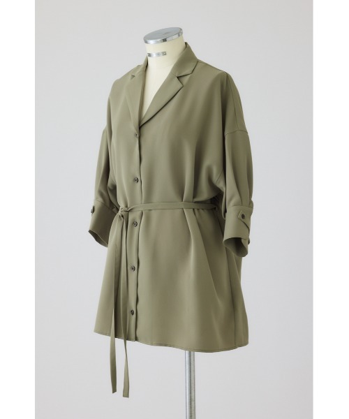 Back balloon JK like SH バック バルーン ジャケット ライク シャツ