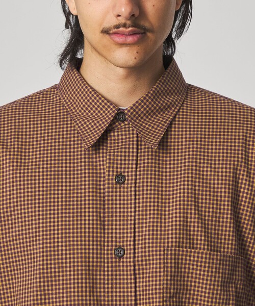 Marvine Pontiak shirt makers（マービンポンティアックシャツメーカーズ）の「＜Marvine Pontiak shirt makers × Steven Alan＞ GM CHK REG/シャツ（シャツ/ブラウス・メンズ・ダークブラウン・FREE）」の8枚目の写真