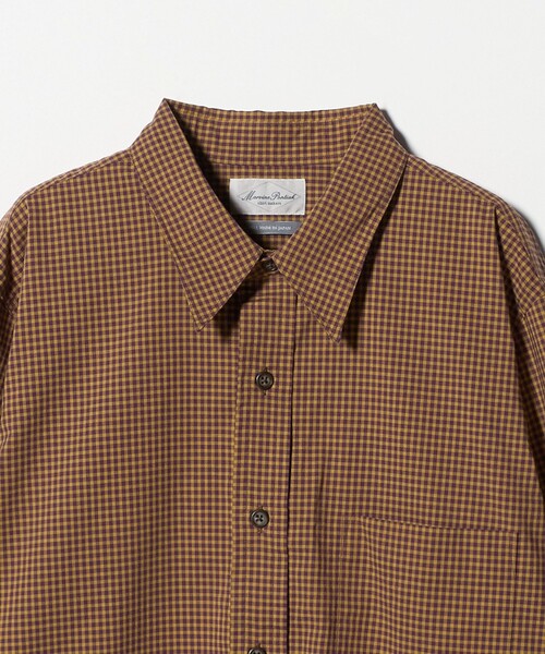 Marvine Pontiak shirt makers（マービンポンティアックシャツメーカーズ）の「＜Marvine Pontiak shirt makers × Steven Alan＞ GM CHK REG/シャツ（シャツ/ブラウス・メンズ・ダークブラウン・FREE）」の2枚目の写真