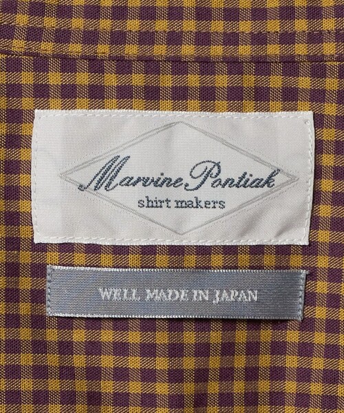Marvine Pontiak shirt makers（マービンポンティアックシャツメーカーズ）の「＜Marvine Pontiak shirt makers × Steven Alan＞ GM CHK REG/シャツ（シャツ/ブラウス・メンズ・ダークブラウン・FREE）」の19枚目の写真