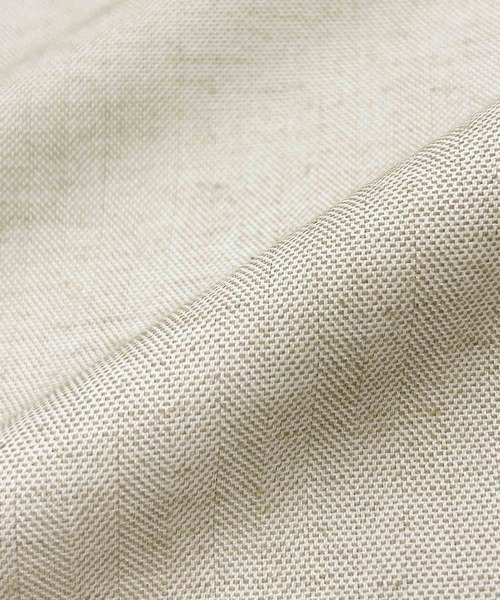 ELFRANK(エルフランク)の「リネンライクスキッパーAライン半袖ロングシャツワンピース【洗える】(シャツワンピース・レディース・グレイッシュベージュ/チャコールグレー・L/M)」の3枚目の写真