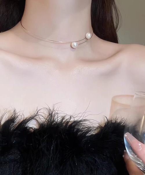 Dita Muaj.（ディータムアージュ）の「パールチョーカー（ネックレス・レディース・ゴールド/シルバー・FREE）」の4枚目の写真