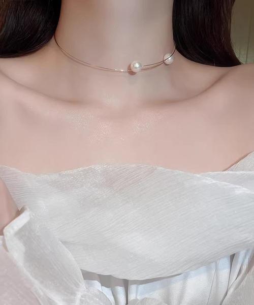 Dita Muaj.（ディータムアージュ）の「パールチョーカー（ネックレス・レディース・ゴールド/シルバー・FREE）」の5枚目の写真