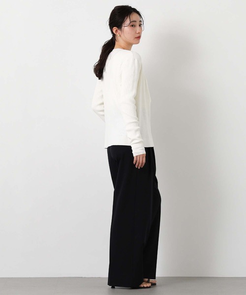 Gready Brilliant(グレディブリリアン)の「ツータックワイドパンツ(その他パンツ・レディース・ネイビー/ベージュ・38/34/36)」の5枚目の写真