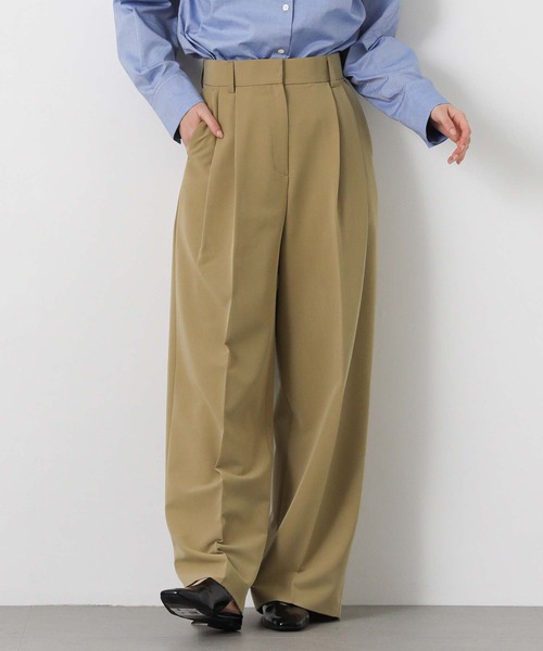 Gready Brilliant(グレディブリリアン)の「ツータックワイドパンツ(その他パンツ・レディース・ネイビー/ベージュ・38/34/36)」の19枚目の写真