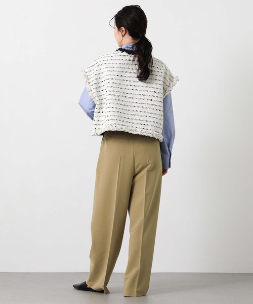 Gready Brilliant(グレディブリリアン)の「ツータックワイドパンツ(その他パンツ・レディース・ネイビー/ベージュ・38/34/36)」の16枚目の写真