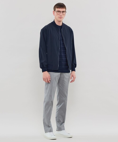 MACKINTOSH LONDON（マッキントッシュ ロンドン）の「【FEATHER-TECH PAC】【FLEX NYLON】ストレッチナイロンMA-1（ブルゾン・メンズ・ネイビー/グレー・42/38/40）」の4枚目の写真
