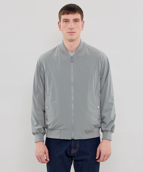 MACKINTOSH LONDON（マッキントッシュ ロンドン）の「【FEATHER-TECH PAC】【FLEX NYLON】ストレッチナイロンMA-1（ブルゾン・メンズ・ネイビー/グレー・42/38/40）」の5枚目の写真