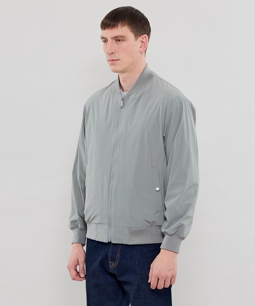 MACKINTOSH LONDON（マッキントッシュ ロンドン）の「【FEATHER-TECH PAC】【FLEX NYLON】ストレッチナイロンMA-1（ブルゾン・メンズ・ネイビー/グレー・42/38/40）」の6枚目の写真
