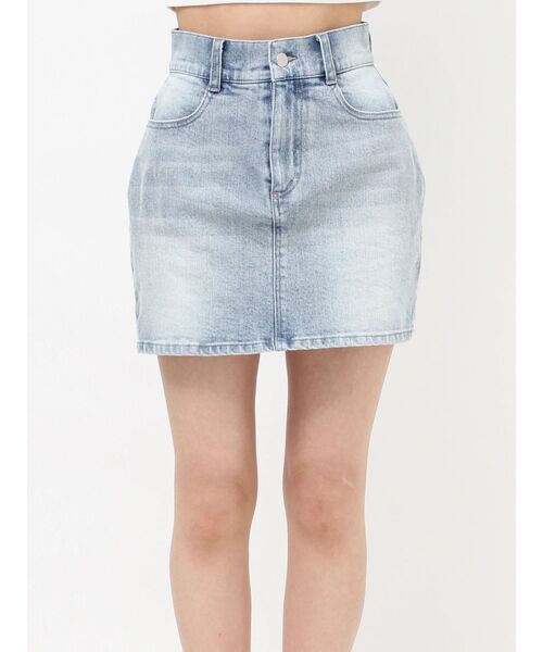 RESEXXY(リゼクシー)の「ベーシックデニムミニスカート(デニムスカート・レディース・インディゴブルー/ライトブルー・FREE)」の18枚目の写真