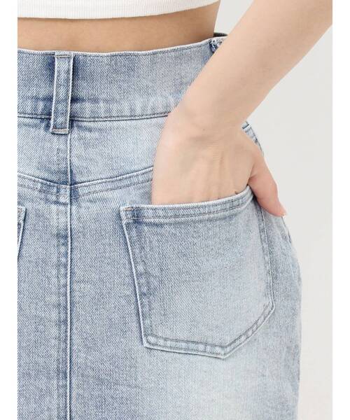 RESEXXY(リゼクシー)の「ベーシックデニムミニスカート(デニムスカート・レディース・インディゴブルー/ライトブルー・FREE)」の22枚目の写真