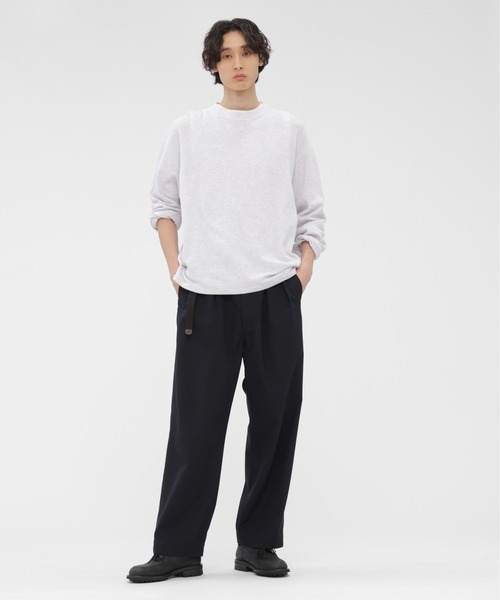 MHL.（エムエイチエル）の「COTTON JERSEY MESH（Tシャツ/カットソー・メンズ・ダークグレー/ライトグレー・LARGE/MEDIUM）」の10枚目の写真