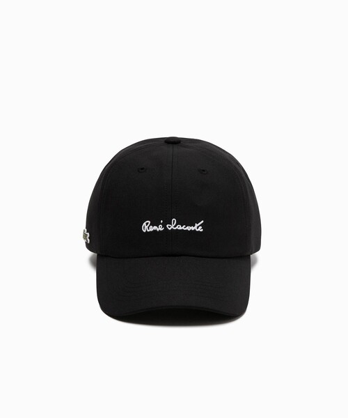 LACOSTE（ラコステ）の「接触冷感 UCカット ルネ・ラコステ シグネチャーキャップ（キャップ・メンズ・ブラック/ベージュ/ネイビー・58cm）」の2枚目の写真
