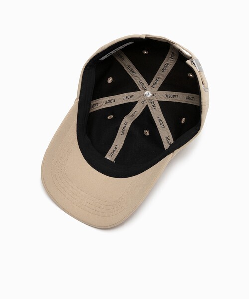 LACOSTE（ラコステ）の「接触冷感 UCカット ルネ・ラコステ シグネチャーキャップ（キャップ・メンズ・ブラック/ベージュ/ネイビー・58cm）」の11枚目の写真