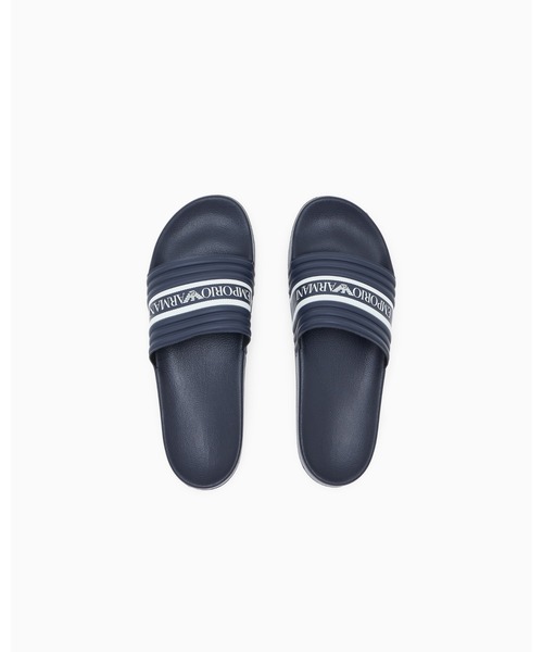 EMPORIO ARMANI（エンポリオアルマーニ）の「＜ZOZO限定＞【エンポリオ アルマーニ】スライドサンダル PVC ロゴテープ（サンダル・メンズ・ネイビー・39/40/41/42/43/44）」の8枚目の写真