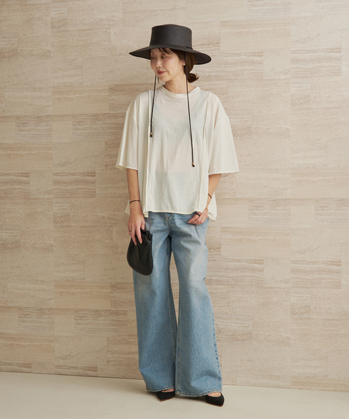 plage(プラージュ)の「BASERANGE / ベースレンジ MUL TEE シャツ(Tシャツ/カットソー・レディース・ホワイト・FREE)」の2枚目の写真