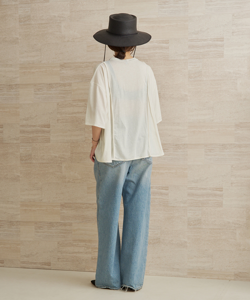 plage(プラージュ)の「BASERANGE / ベースレンジ MUL TEE シャツ(Tシャツ/カットソー・レディース・ホワイト・FREE)」の4枚目の写真