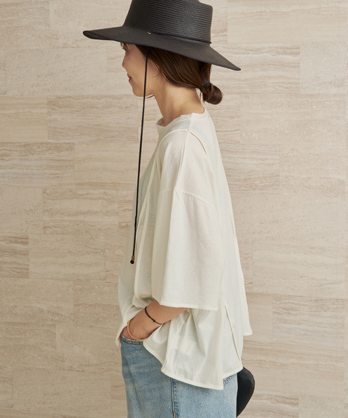 plage(プラージュ)の「BASERANGE / ベースレンジ MUL TEE シャツ(Tシャツ/カットソー・レディース・ホワイト・FREE)」の7枚目の写真