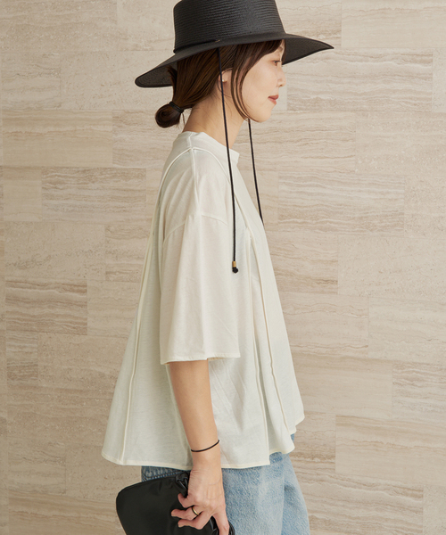 plage(プラージュ)の「BASERANGE / ベースレンジ MUL TEE シャツ(Tシャツ/カットソー・レディース・ホワイト・FREE)」の9枚目の写真