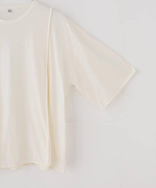 plage(プラージュ)の「BASERANGE / ベースレンジ MUL TEE シャツ(Tシャツ/カットソー・レディース・ホワイト・FREE)」の12枚目の写真