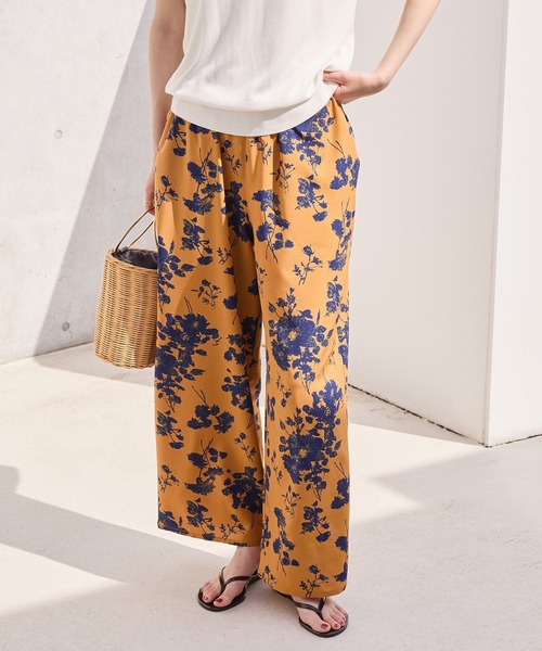 AMERICAN HOLIC（アメリカンホリック）の「【WEB限定】アソートギャザー柄パンツ（その他パンツ・レディース・ベージュ/ブラウン/ブラック・L/M/S）」の2枚目の写真