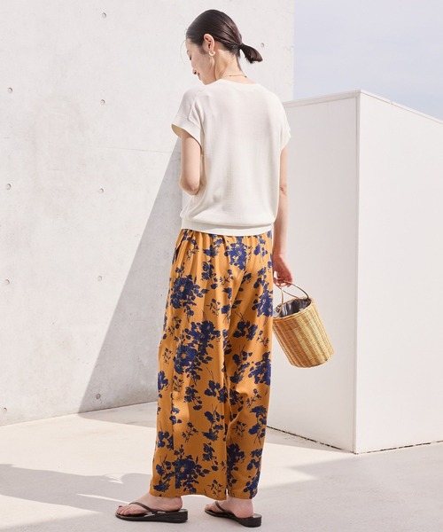 AMERICAN HOLIC（アメリカンホリック）の「【WEB限定】アソートギャザー柄パンツ（その他パンツ・レディース・ベージュ/ブラウン/ブラック・L/M/S）」の8枚目の写真