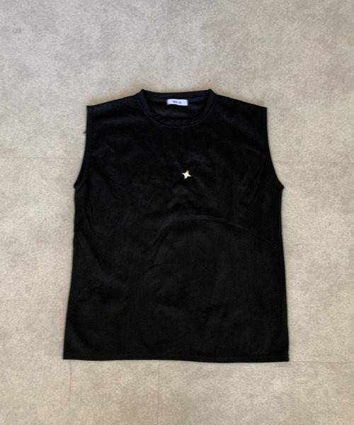 link lot（リンクロット）の「【ブローチ付き】クロスモチーフブローチ付ノースリーブT（Tシャツ/カットソー・メンズ・ダークグレー/ホワイト/ブラック・M/L）」の18枚目の写真