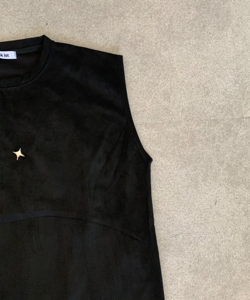 link lot（リンクロット）の「【ブローチ付き】クロスモチーフブローチ付ノースリーブT（Tシャツ/カットソー・メンズ・ダークグレー/ホワイト/ブラック・M/L）」の21枚目の写真