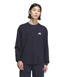 アディダス adidas エッセンシャルズ プラス ルーズフィット スモールロゴ 長袖Tシャツ