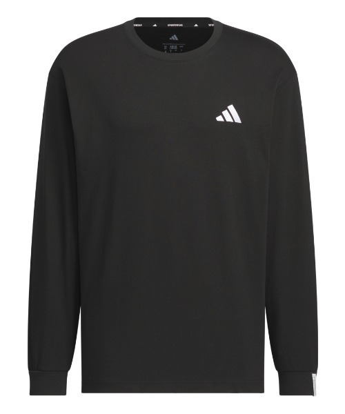 adidas(アディダス)の「アディダス adidas エッセンシャルズ プラス ルーズフィット スモールロゴ 長袖Tシャツ(Tシャツ/カットソー・メンズ・ネイビー/ブラック・S/M/L/LL/3L)」の12枚目の写真