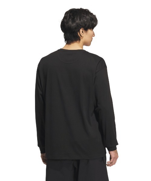adidas(アディダス)の「アディダス adidas エッセンシャルズ プラス ルーズフィット スモールロゴ 長袖Tシャツ(Tシャツ/カットソー・メンズ・ネイビー/ブラック・S/M/L/LL/3L)」の7枚目の写真
