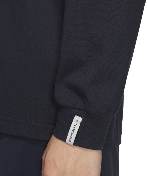 adidas(アディダス)の「アディダス adidas エッセンシャルズ プラス ルーズフィット スモールロゴ 長袖Tシャツ(Tシャツ/カットソー・メンズ・ネイビー/ブラック・S/M/L/LL/3L)」の5枚目の写真