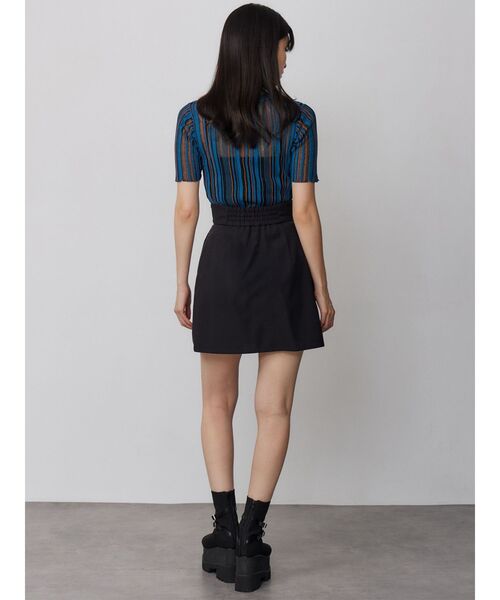MURUA(ムルーア)の「【接触冷感】ラップライクミニスカート【セットアップ着用可】(スカート・レディース・グレー/ベージュ/ブラック/ブルー・1/2)」の13枚目の写真