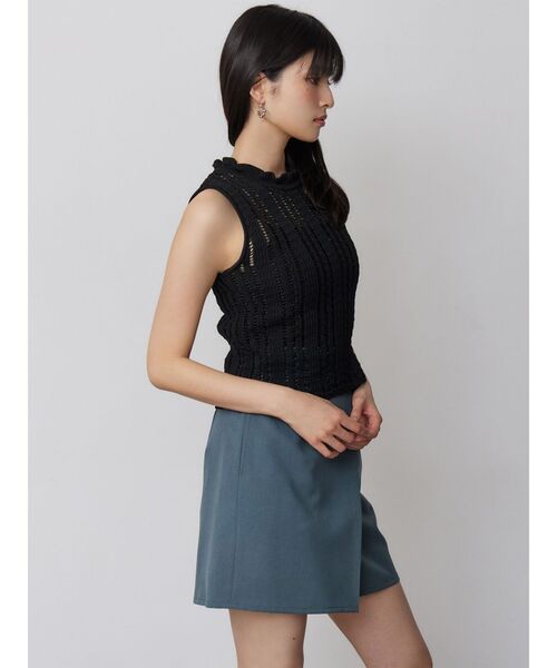 MURUA(ムルーア)の「【接触冷感】ラップライクミニスカート【セットアップ着用可】(スカート・レディース・グレー/ベージュ/ブラック/ブルー・1/2)」の19枚目の写真