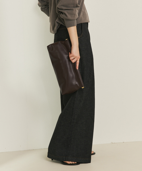 plage(プラージュ)の「linen mix tuck デニムパンツ(デニムパンツ・レディース・ブラック・34/36/38)」の16枚目の写真