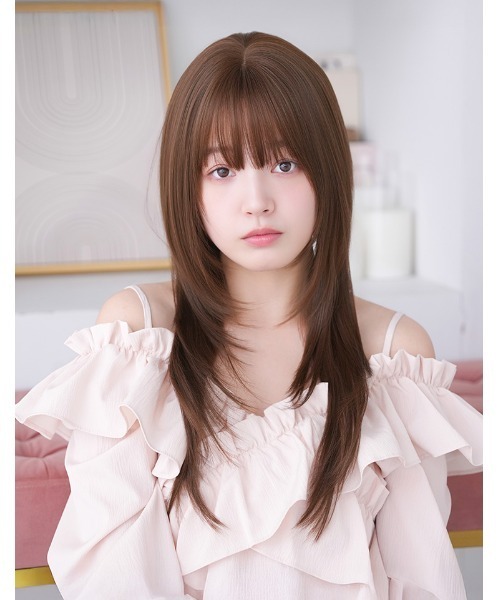 LINEASTORIA（リネアストリア）の「【フルウィッグ・ロング】ミューズレイヤーロング（ウィッグ・レディース・レッド系1/ブラウン系1/ブラウン系2/ブラウン系4/ブラウン系3・M）」の3枚目の写真