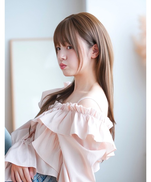 LINEASTORIA（リネアストリア）の「【フルウィッグ・ロング】ミューズレイヤーロング（ウィッグ・レディース・レッド系1/ブラウン系1/ブラウン系2/ブラウン系4/ブラウン系3・M）」の10枚目の写真