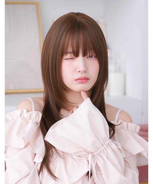 LINEASTORIA（リネアストリア）の「【フルウィッグ・ロング】ミューズレイヤーロング（ウィッグ・レディース・レッド系1/ブラウン系1/ブラウン系2/ブラウン系4/ブラウン系3・M）」の12枚目の写真