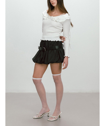 MOIFAIRE（モイフェア）の「BELTED BALLOON SKIRT / CHARCOAL（スカート）」