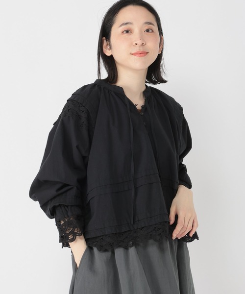studio CLIP(スタディオクリップ)の「【Limited Line】バテンレースギャザーブラウス(シャツ/ブラウス・レディース・ブラック/ベージュ・FREE)」の16枚目の写真