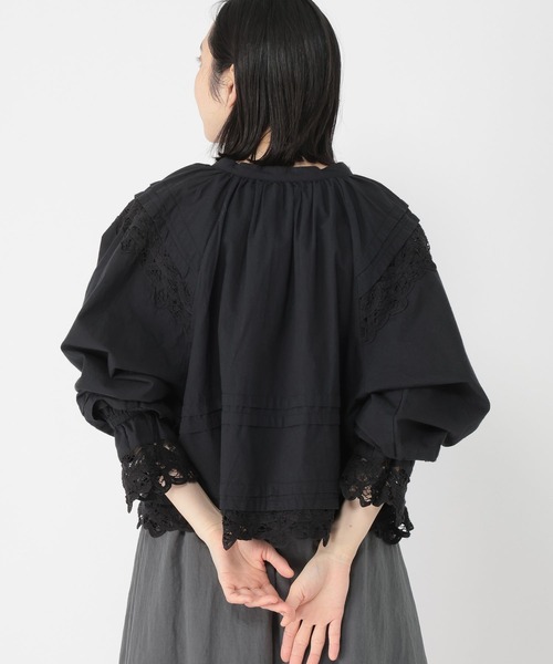 studio CLIP(スタディオクリップ)の「【Limited Line】バテンレースギャザーブラウス(シャツ/ブラウス・レディース・ブラック/ベージュ・FREE)」の17枚目の写真