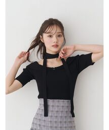 MERCURYDUO | 2wayチョーカーネックニット(ニット/セーター)